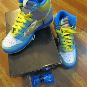 Women Nike High Top See Through Dunks Rare